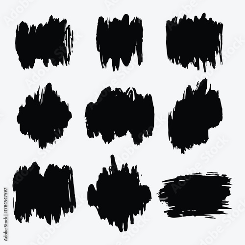 Hand Drawn Ink Brush Spots