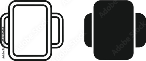 Smart watch icon vector illustration design template for websites apps eps silhouette