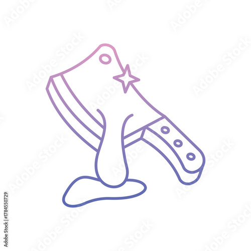 Cleaver icon clean and modern vector illustration