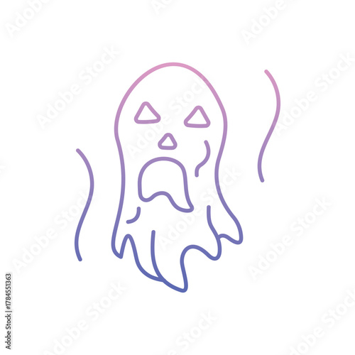 Ghost icon clean and modern vector illustration