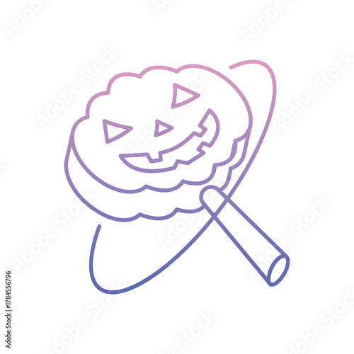 Halloween Lolipop icon clean and modern vector illustration