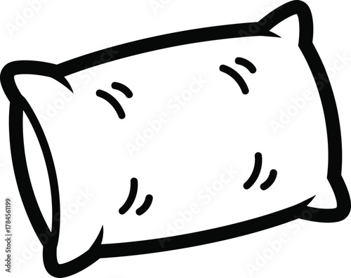 Find comfortable pillows for sleeping cartoon pillow vector drawing eps silhouette
