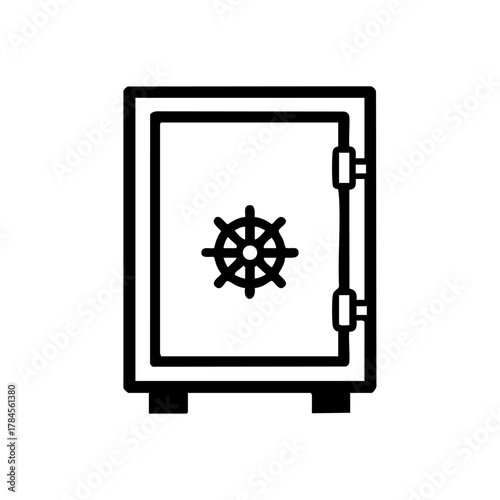 Secure metal vault symbolizing protection, safety, and financial security, commonly associated with banks or valuable storage.