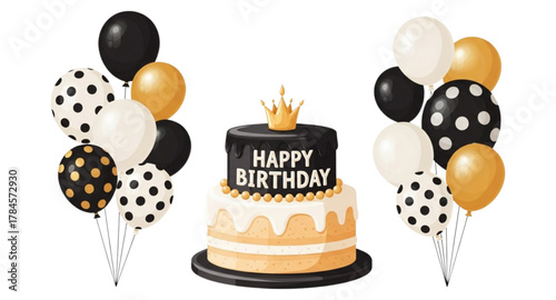 birthday cake with candles