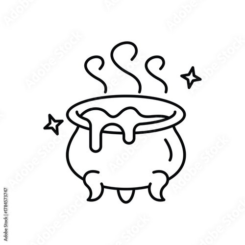 Cauldron icon clean and modern vector illustration