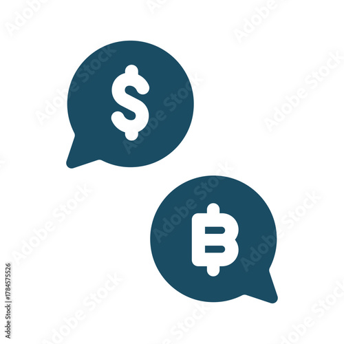 Digital crypto coin exchange icon svg cut file. Isolated vector illustration.