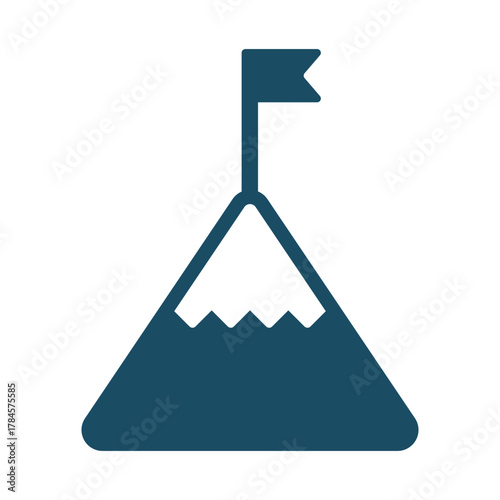 Mountain top icon svg cut file. Isolated vector illustration.