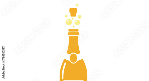 Pop the Cork Golden Celebration with Sparkling Effervescence for festive designs