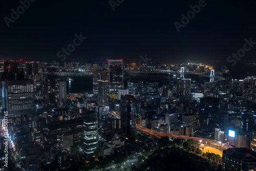 Photography Night View of Tokyo