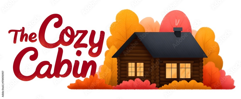 Fototapeta premium The cozy cabin evokes warmth and comfort with its inviting design style.