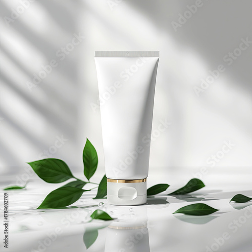 Cosmetic bottles embody beauty and health in one product.