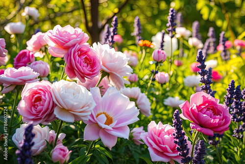 Roses, flowers, and blossoms come together to express love at a wedding.