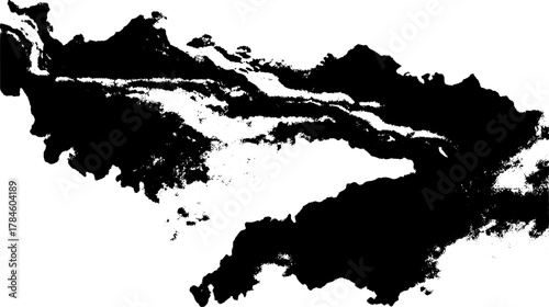 Black engraving silhouette in retro style with detailed stipple lines. Hand-drawn vector illustration showcasing the antique design.