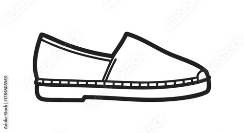 9. espadrilles outline icon vector
