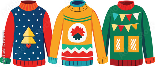 Three wise men and traditional Russian dolls Christmas vector illustration