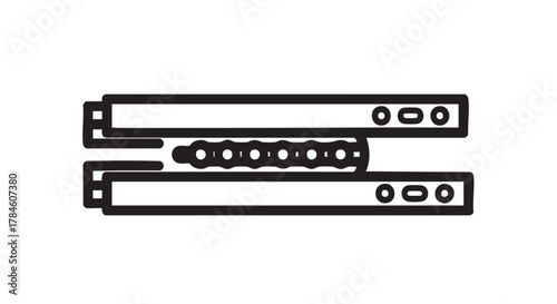 31. drawer slide outline icon vector
