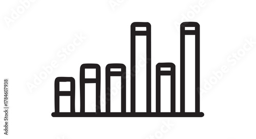 7. equalizer graphic display outline icon vector
