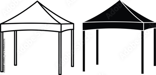 Find event tents and canopies for outdoor events and trade shows today eps silhouette