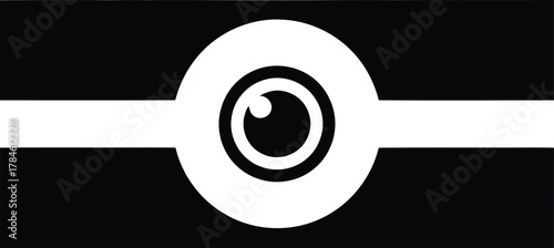 Abstract eye logo design vector illustration simple modern clean look eps silhouette
