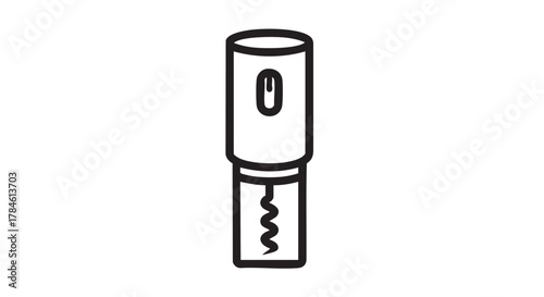 19. electric wine opener outline icon vector
