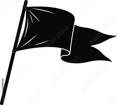 Download black flag vector illustration symbol of anarchy and pirate sign eps silhouette
