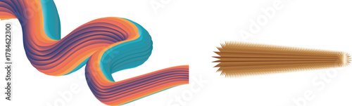 Modern abstract gradient wave vector design with smooth curves and vibrant blended colors. Perfect for backgrounds, banners, digital graphics, posters, social media posts, and motion design projects. 