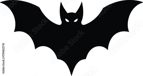 Flying Bat Silhouette
