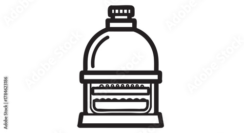 2. desiccator outline icon vector
