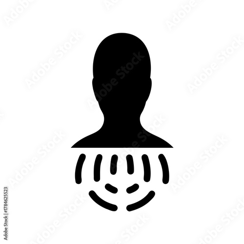 Stylized biometric identification of a human face using unique characteristics of individual