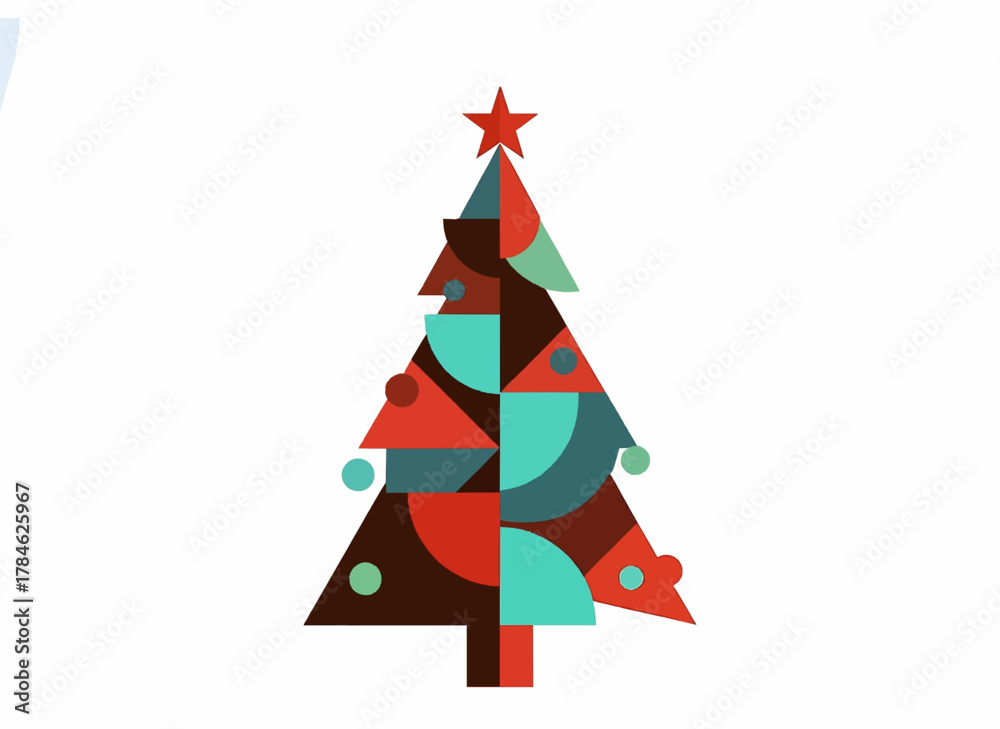 Obraz premium abstract christmas tree