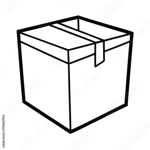 3d render of a box