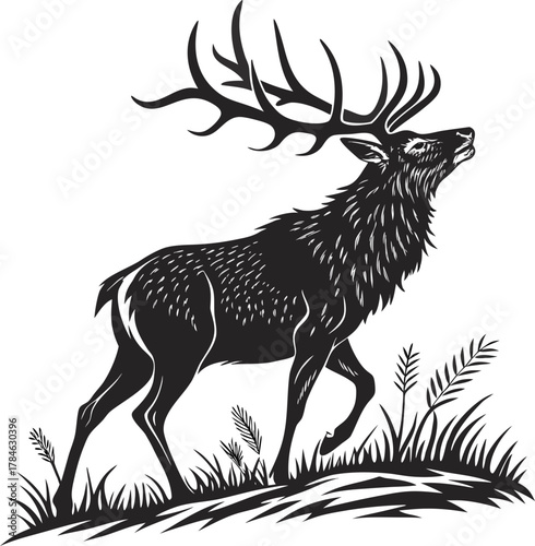 deer silhouette vector