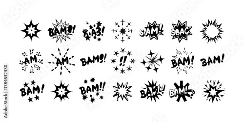 Comic Book Sound Effects Collection explosion boom 1