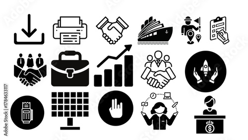 set of icons of different countries happy christmas