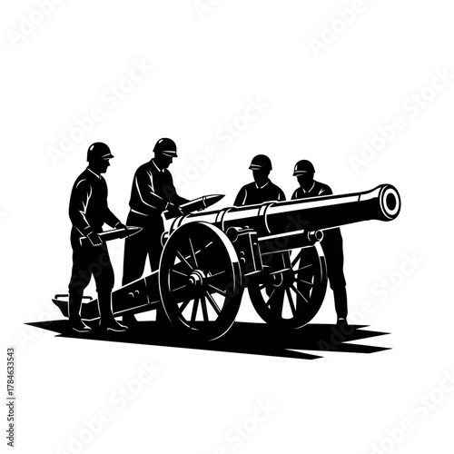 Cannon Crew Preparing for Battle.