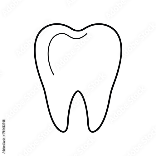 tooth isolated on white