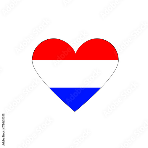 Simple Outline Heart Shape with Netherlands Flag Colors Icon Illustration Free Download Simple Outline Heart Shape with Netherlands Flag Colors Icon Illustration - GFXLoad