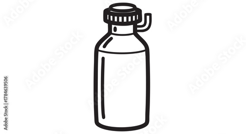 9. cryogenic dewar outline icon vector
