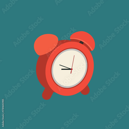 3D Alarm Clock Showing 9 O’clock – Time Management Concept
