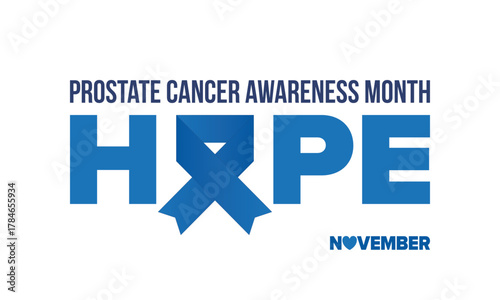 Prostate Cancer Awareness Month in September. Movember in November. Men's Health. Medical health care and awareness design. oster, card, banner and background. Vector illustration