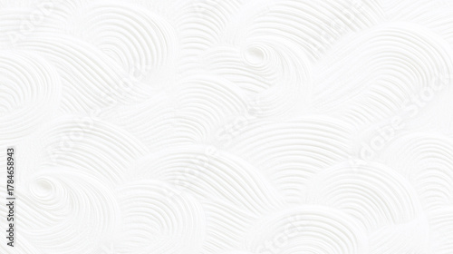 白い和紙に波模様のエンボス加工された和風な背景