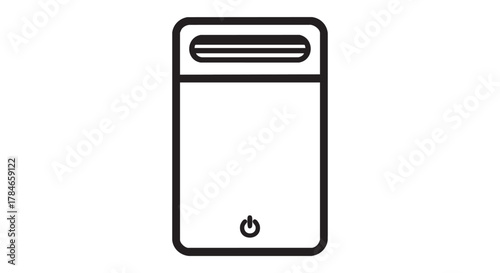 30. air purifier for office outline icon vector
