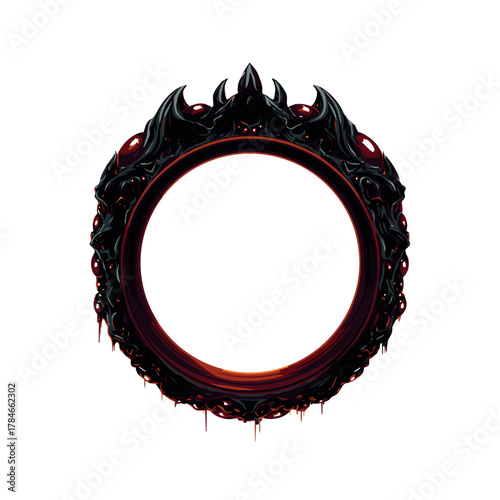 Evil Cursed Ring Vector Clipart, Icon, Logo
