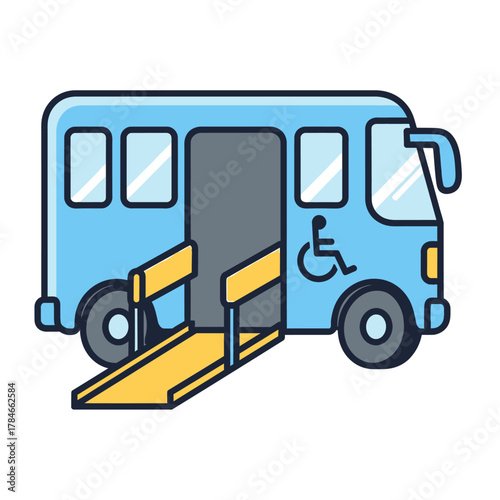 Accessible Transportation - Wheelchair Accessible Van with Ramp.