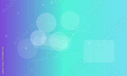 Abstract geometric background with gradient and translucent shapes