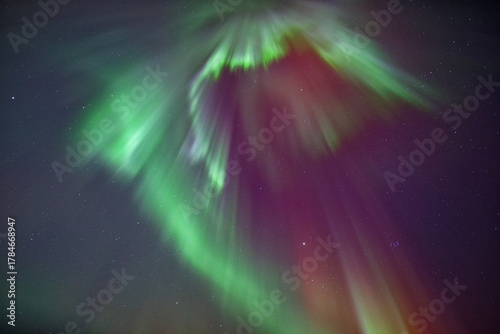 Obraz na plátně Polarlichter über Norwegen