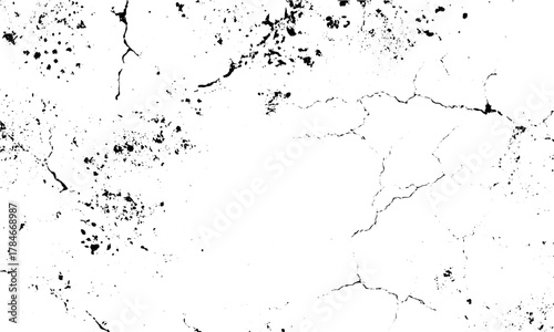 Cracked plaster wall texture with vintage cement surface effect, Grunge concrete background with cracked and broken plaster