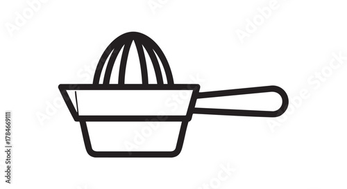 citrus juicer outline icon vector
