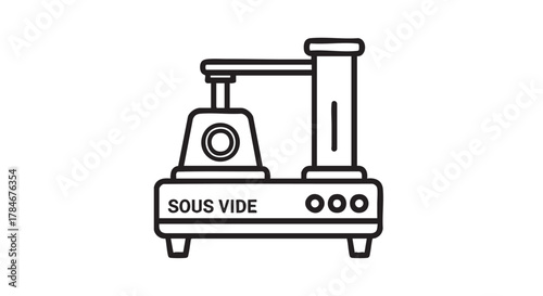 20. sous vide immersion circulator outline icon vector

