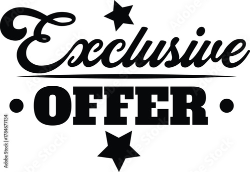 Exclusive offer text with stars